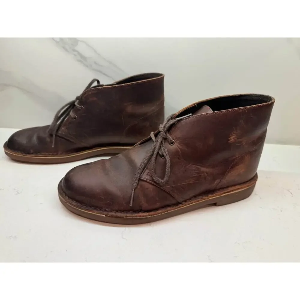 Clarks Originals Men’s Size 9 Brown Leather Desert Chukka Boots
